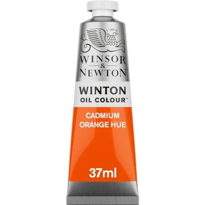 Abbildung von Winsor &amp; Newton 1414090 Winton, feine hochwertige Ölfarbe 37ml Tube mit gleichmäßiger Konsistenz, Lichtbeständig, hohe Deckkraft, Reich an Farbpigmenten Kadmium orange Farbton