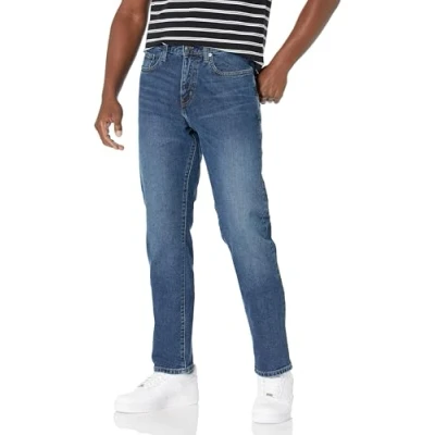 Abbildung von Amazon Essentials Herren Stretchjeans, athletische Passform, Mittlere Waschung, 32W / 29L