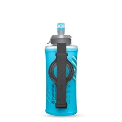 Abbildung von HydraPak Skyflask Speed (500 mL) Faltbare Wasserflasche, Weiche Flasche mit ein Daumengriff, Auslauf sichere Kappe, Blau