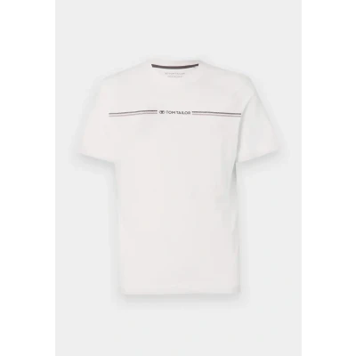 Abbildung von TOM Tailor Tshirt print, Herren, Größe: Small, White