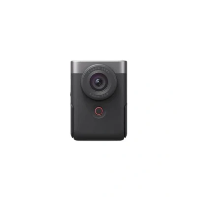Abbildung von Canon PowerShot V10 Vlogging Starter Kit Kompaktkamera Digitalkamera silber (Weitwinkel Objektiv, 4k Kamera Videokamera, klappbares Touch Display, Stereo Mikrofon, Stativ, Streaming, Content Creation)