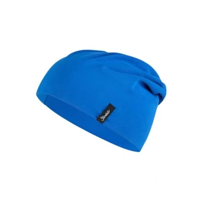 Abbildung von Sterntaler OCS Beanie Uni Lässige Slouch Mütze aus Singlejersey (Bio) weiche Unisex Kopfbedeckung, variabel tragbar Baby und Kinder Übergangsmütze Kobaltblau, Größe 49