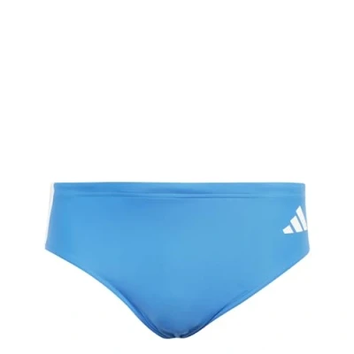Abbildung von adidas Herren 3 Stripes Swim Trunks, Bright Royal/White, XL