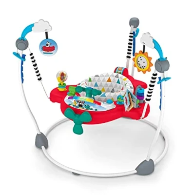 Abbildung von Baby Einstein, Ocean Explorers Flugzeug Abenteuer 2 in 1 Interaktive Aktivität Jumper mit Lichtern Alter 6+ Monate für Jungen oder Mädchen