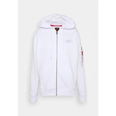 Abbildung von Alpha Industries ZIP Hoody Sweatjacke, Herren, Größe: 3XL, White