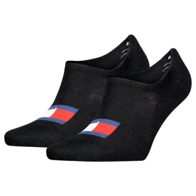 Abbildung von Tommy Hilfiger Unisex Footie Socken, Schwarz, 39/42 (2er Pack)