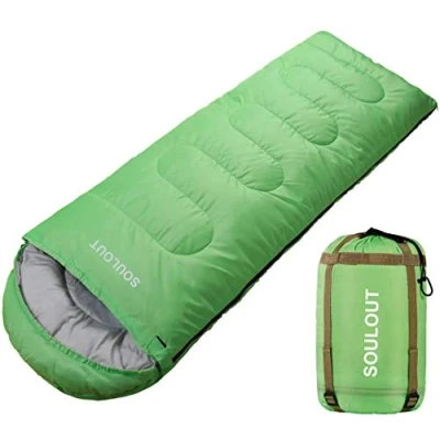 Abbildung von SOULOUT Schlafsack 3 4 Jahreszeiten Winter Wasserdichter Leichter Deckenschlafsack für Camping, Reisen und Outdoor Aktivitäten Ideal Erwachsene Kinder 220 x 83 cm
