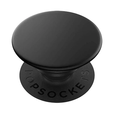 Abbildung von PopSockets PopGrip Ausziehbarer Sockel und Griff mit einem Austauschbarem Top für Smartphones Tablets Aluminum Black