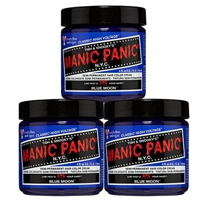 Abbildung von Manic Panic Blue Moon Classic Creme, Vegan, Cruelty Free, Semi Permanent Hair Dye 118ml