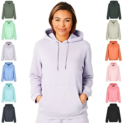 Abbildung von Light &amp; Shade LSLSWT005 Super Soft Touch Loungewear Kapuzen Sweatshirt Oberteil für Damen, Lavendel, L
