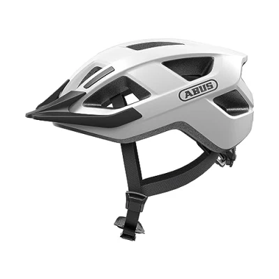 Abbildung von ABUS Fahrradhelm Aduro 3.0 Sportiver City Helm in stilvollem Design für alltägliche und sportliche Touren Damen Herren Weiß, Größe L