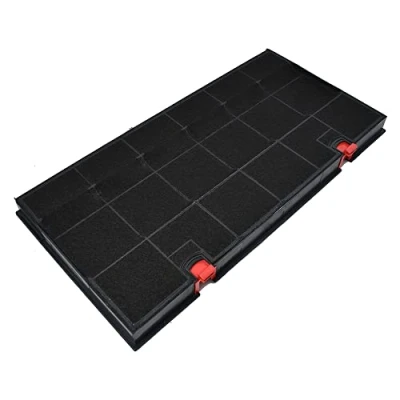Abbildung von AllSpares Aktivkohlefilter für Dunstabzugshauben geeignet AEG Modell 150 Privileg CHF150/1, 484000008580 Juno MCFE34, 9029801330 Elica F00171/S Electrolux MCFE34 432 x 215 28 mm