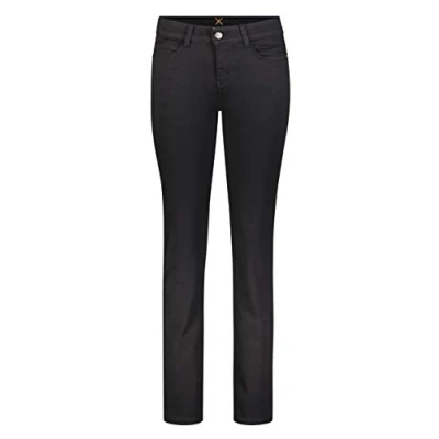 Abbildung von MAC Damen Straight Leg Jeanshose Dream, Schwarz (Black D999), W40/L30