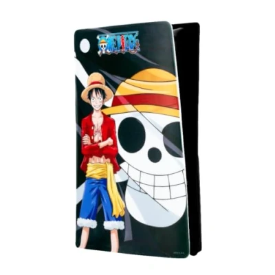Abbildung von Konix One Piece Schutzhülle für PS5 Konsole Slim Silikon Stoßfest Kratzfest Luffy Motiv Schwarz
