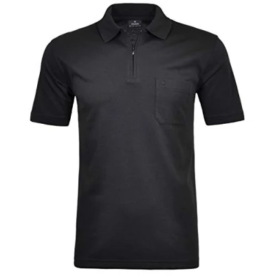 Abbildung von RAGMAN Herren Kurzarm Poloshirt, Schwarz, XL