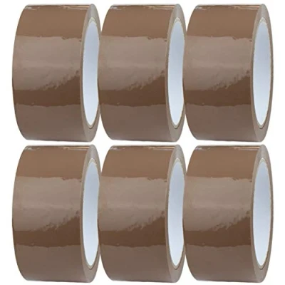 Abbildung von Crimson Starfish 6 x Packband Braun Rollen 48mm 66m Verpackungsbänder für Pakete, Kisten, Versand Klebeband Pakete &amp; Paketklebeband Geräuscharmes Umzugsbedarf