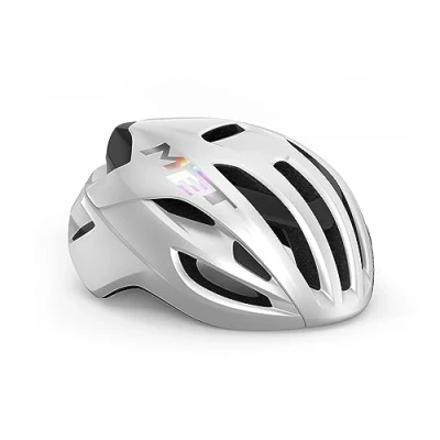 Abbildung von MET Unisex Erwachsene Rivale MIPS Renradhelm, White Holographic, L / 58 61cm