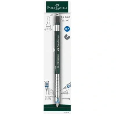 Abbildung von FABER CASTELL 135700 Druckbleistift TK FINE VARIO L, Minenstärke: 0,7 mm, Schaftfarbe: grün