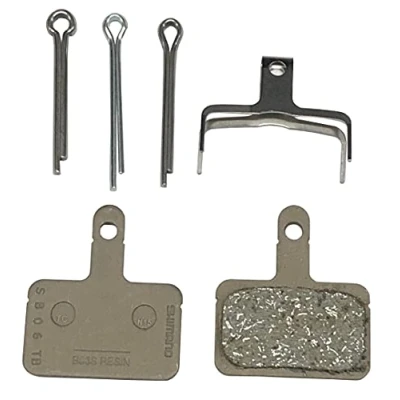 Abbildung von SHIMANO Spares B03S Scheibenbremsbeläge und Feder, Stahlrückseite, Harz, Einheitsgröße, Schwarz