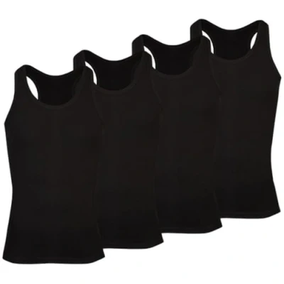 Abbildung von 4er Pack Palleon Herren Unterhemden ,Schwarz,6XL / 12