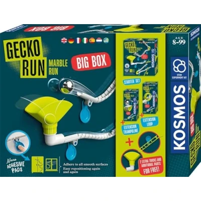 Abbildung von KOSMOS 617318 Gecko Run Marble Big Box, Vorteilspack, Erweiterbare Kugelbahn für Kinder ab 8 Jahre, Vertikale Kugelbahn, Murmelbahn, mehrsprachige Anleitung