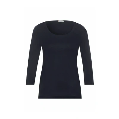 Abbildung von Street One Langarmshirt, Damen, Größe: 38, Blau