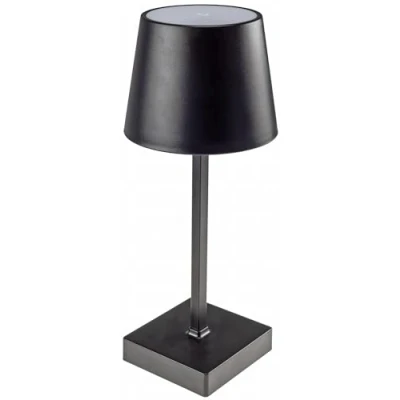 Abbildung von ChiliTec Led Tischleuchte dimmbar 26cm Touch Schalter 3x AA Batterie Licht Warmweiß 3000k Schwarz
