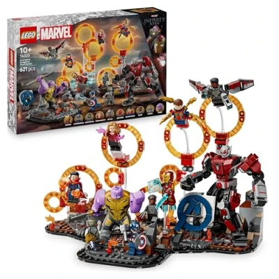 Abbildung von LEGO ǀ Marvel Avengers: Endgame Letzter Showdown Bauspielzeug mit 10 Minifiguren, darunter Captain America, Iron Man, Black Panther &amp; Dr. Strange Geschenk für Jungen und Mädchen 76323