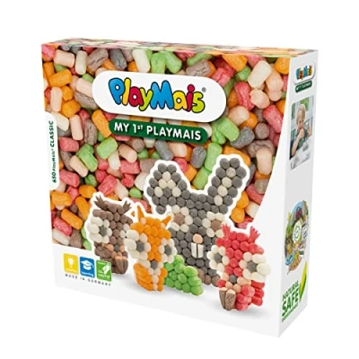 Abbildung von PlayMais My 1st Forest Animals Bastel Set für Kinder ab 3 Jahren Bunte Basteln Natürliches Spielzeug Fördert Kreativität &amp; Motorik Geschenk Mädchen Jungen