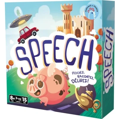 Abbildung von Asmodee Cocktail Games Speech Gesellschaftsspiele Kartenspiele Familienspiele Kinderspiele ab 8 Jahren 3 bis 12 Spieler französische Version