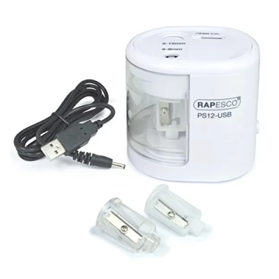 Abbildung von Rapesco 1448 PS12 USB Anspitzer, Weiß