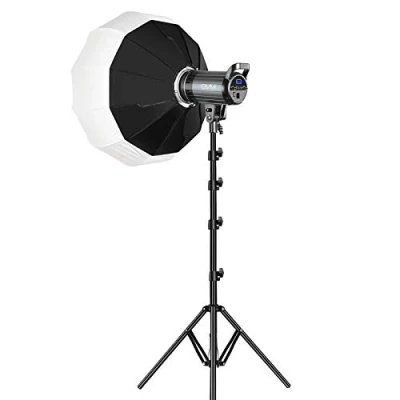 Abbildung von GVM LED Videoleuchte Softbox, APP Steuerung 100W 3200K 5600K Videobeleuchtung, Bowens Fotostudio Dauerlicht, Videolicht für Fotografiestudio, YouTube Film Video Studioset, Key light