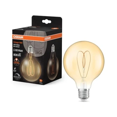 Abbildung von OSRAM LED Vintage G95 E27 8W 922 Heart Filament gold dim