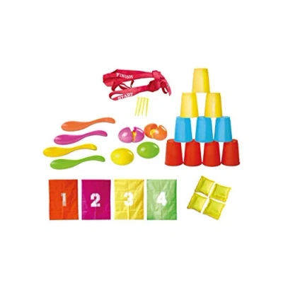 Abbildung von Knorrtoys 56000 Party Set &quot;Fun&quot; 32teilig, Sackhüpfen, Eierlaufen, Dosenwerfen, [Mo]