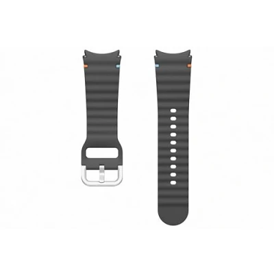 Abbildung von Samsung Sport Band (S/M) ET SNL30 für die Galaxy Watch7 Uhrenarmband, Armband, Original Zubehör, elastisch, langlebig, guter Sitz, Dark Gray