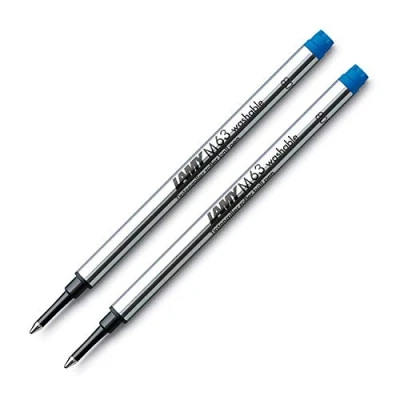 Abbildung von Lamy: Rollerball Großraummine M63: Farbe: blau, Strichbreite: M, 2er Set.
