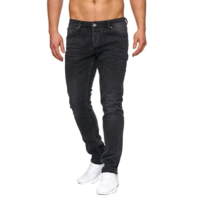 Abbildung von Tazzio Herren Jeans Regular Fit Jeanshose Denim Hose A106 Schwarz 32/34