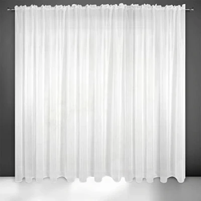 Abbildung von Eurofirany Lucy Voile Vorhang, Weiß, 300 x cm
