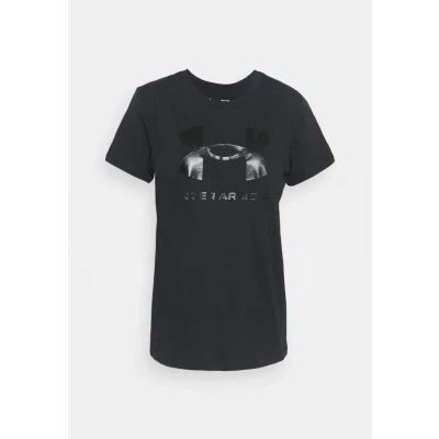 Abbildung von Under Armour W Style LOGO SS Tshirt print, Damen, Größe: Large, Black