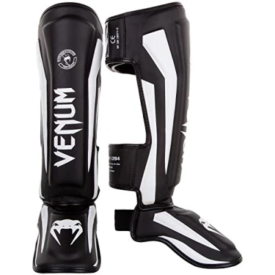 Abbildung von Venum Unisex Schienbeinschoner Elite Standup, Schwarz / Weiß, M