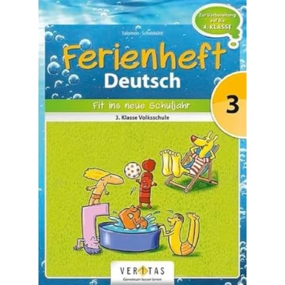 Abbildung von Deutsch Ferienhefte 3. Klasse Volksschule: Ferienheft Volksschule Zur Vorbereitung auf die 4. mit eingelegten Lösungen