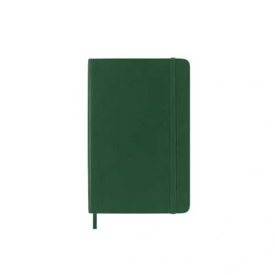 Abbildung von Moleskine Klassisches Notizbuch, Punktierter Notizblock mit weichem Einband und elastischem Verschluss, Taschenformat 9 x 14 cm, Myrtegrün, 192 Seiten