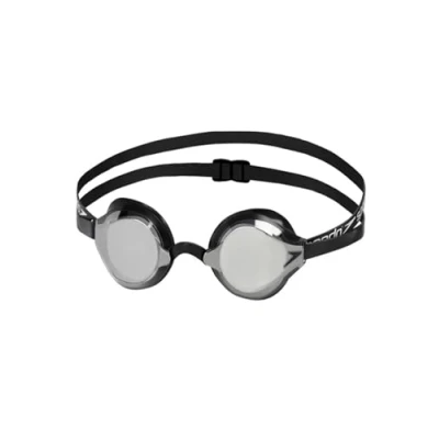 Abbildung von Speedo Fastskin Speedsocket 2 Schwimmbrille, bequeme Passform, Anti Fog Gläser, schwarz und silber, Erwachsene Unisex Größe