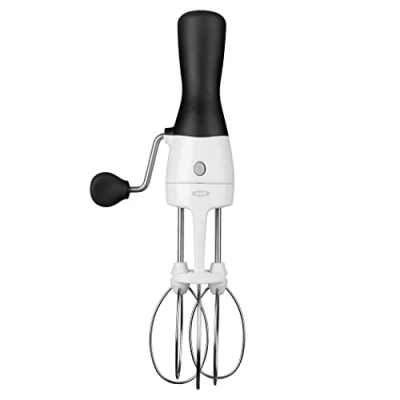 Abbildung von OXO Good Grips Mechanischer Handmixer aus Edelstahl, Braun