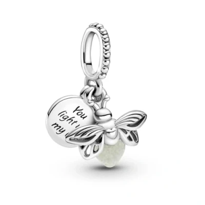 Abbildung von Pandora Charm Anhänger Silber &quot;Glow in the Dark Glühwürmchen&quot; 799352C01