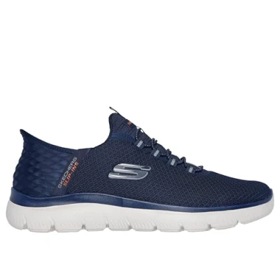 Abbildung von Skechers Summits High Range Hands Free Slip in Sneaker für Herren, zum Reinschlüpfen, Marineblau, 39.5 EU Weit