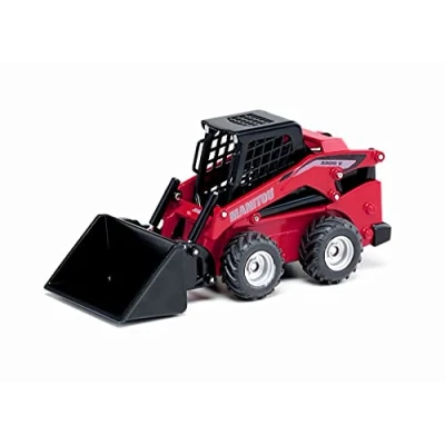 Abbildung von siku 3049, Manitou 3300V Kompaktlader, 1:32, Metall/Kunststoff, Rot, Viele Funktionen, Kombinierbar mit Modellen im gleichen Maßstab