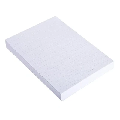 Abbildung von Exacompta 10708E 100er Pack Karteikarten gepunkted DIN A5 ideal für die Schule, zum Lernen von Vokabeln Flashcards Memo Lernkarten Lernkartei 148 x 210 mm weiß