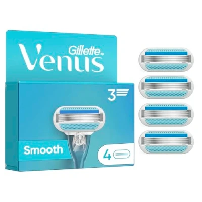 Abbildung von Gillette Venus Smooth Damen Rasierklingen, 4 Ersatzklingen