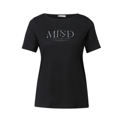 Abbildung von Street One Tshirt print, Damen, Größe: 40, Schwarz